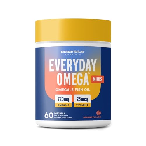 Oceanblue Essentials Everyday Omega-3 Mini Softgels, 60 Count (30 Servings)