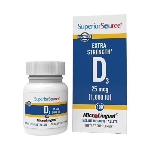 Superior Source Vitamin D3 1,000 IU, 100 Sublingual Tablets