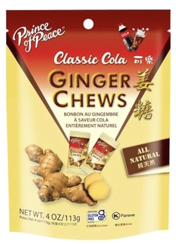 Prince of Peace Ginger Chews, Cranberry Raspberry, 4 oz