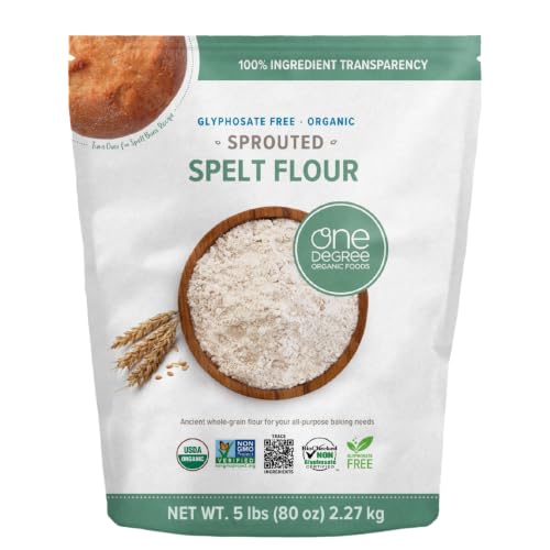 One Degree Organics Sprouted Spelt Flour, 80 oz