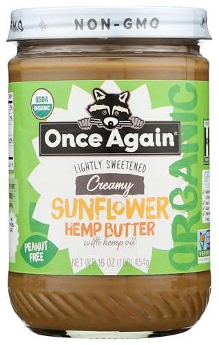 Once Again Organic Sunflower Butter with Hemp Oil, 16 oz