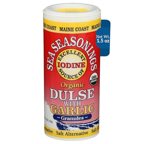 Maine Coast Sea Vegetables Organic Dulse Granules with Garlic, 1.5 oz