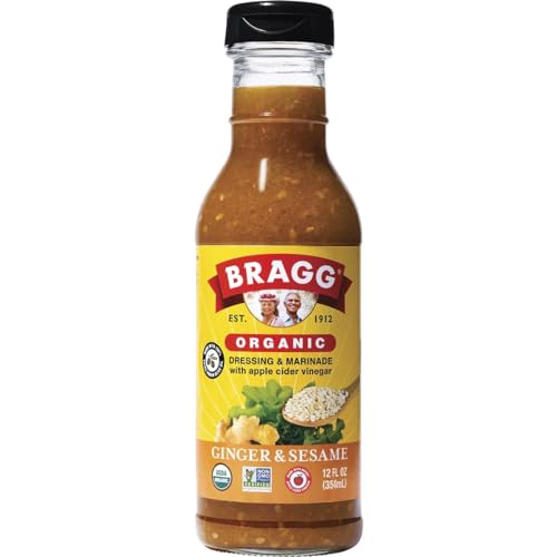 Bragg Organic Ginger & Sesame Salad Dressing and Marinade, 12 oz