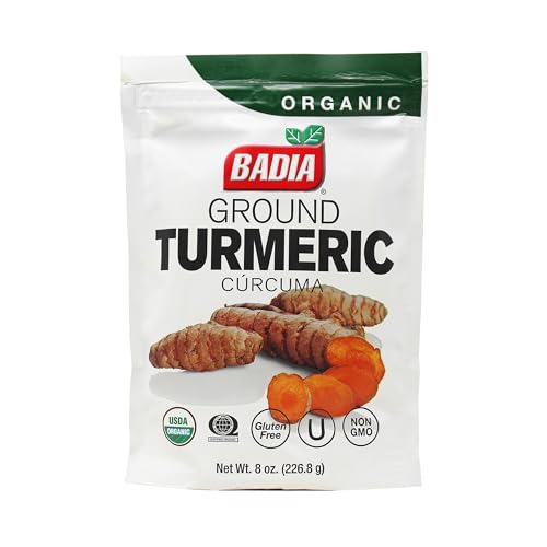 Badia Organic Ground Turmeric, 8 oz Resealable Bag