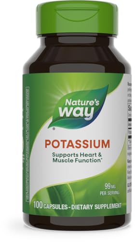 Nature's Way Potassium Complex, 99 mg, 100 Capsules (Pack of 3)