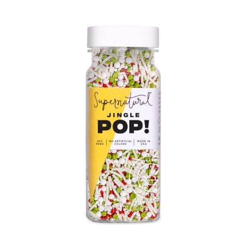 Supernatural Jingle Pop Nonpareils Sprinkles, Dye-Free, 3 oz