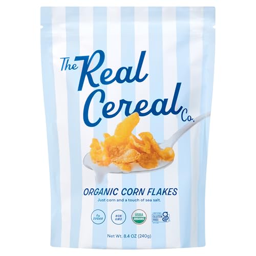 The Real Cereal Company Organic Corn Flakes Cereal, 8.4 oz