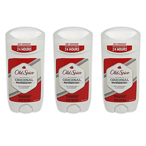 Old Spice High Endurance Antiperspirant & Deodorant, Original, 3 oz (Pack of 3)