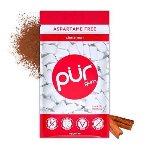 PUR Xylitol Gum, Cinnamon, 55 Count