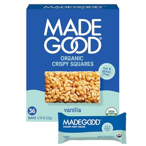 MadeGood Crispy Squares, Vanilla (36 Count)