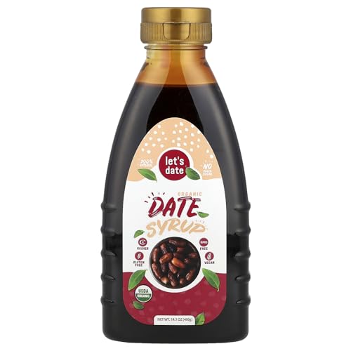 Let's Date Organic Date Syrup, 14.1 oz Squeeze Bottle