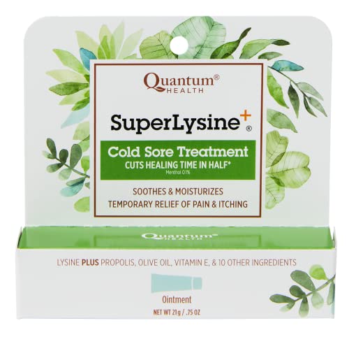 Quantum SuperLysine+ Cold Sore Treatment Ointment, 0.75 oz