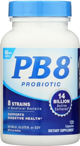 NOW PB 8 Pro-Biotic Acidophilus, 120 Count (Pack of 2)
