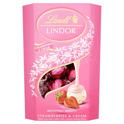 Lindt Lindor Strawberries & Cream Chocolate, 200 g