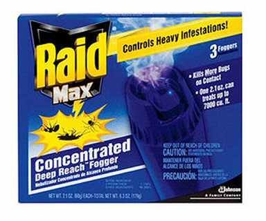 Raid Max Deep Reach Fogger, 875 sq ft Coverage (Pack of 2)