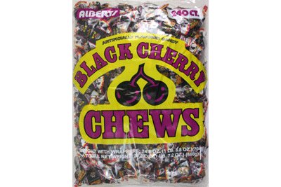 Albert's Black Cherry Chews, 240 Piece Bag