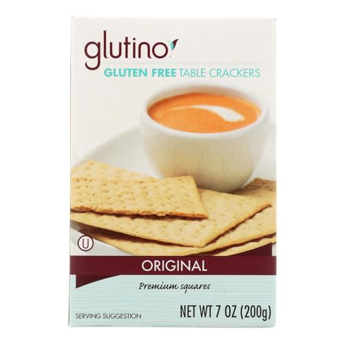 Glutino Table Crackers, 7 oz Box (Pack of 12)