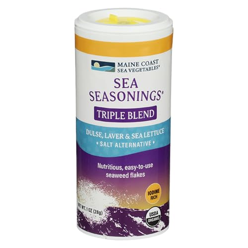 Maine Coast Organic Triple Blend Sea Vegetable Flakes Shaker, 1 oz