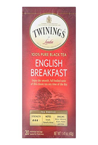 Twinings English Breakfast Tea, 20 Bags (Pack of 6)