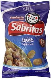 Sabritas Japanese Style Peanuts, 7 oz Bag (Pack of 6)