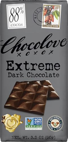 Chocolove Extreme Dark Chocolate Bar, 88%, 3.2 oz