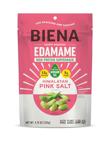Biena Himalayan Pink Salt Roasted Edamame, 4.75 oz
