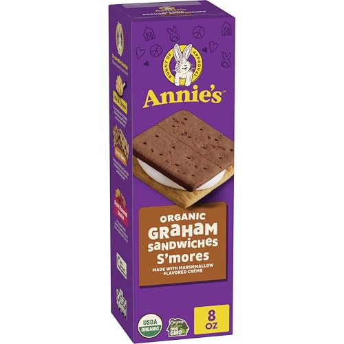 Annie's Organic S'mores Graham Sandwich Cookies, 8 oz (12 Count)