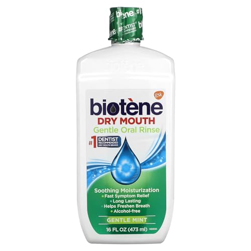 Biotene Mild Mint Moisturizing Gentle Oral Rinse, Alcohol-Free, 16 oz