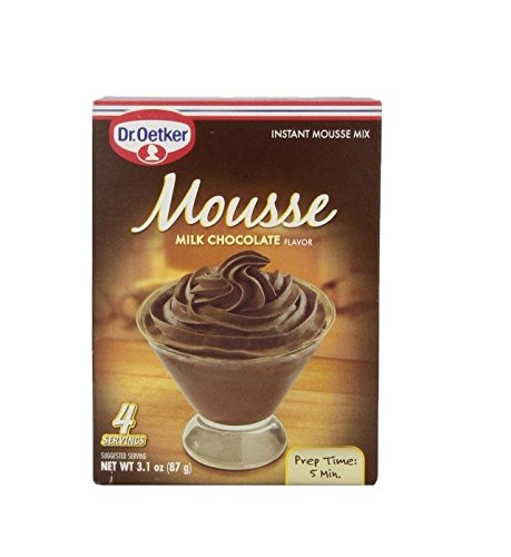Dr. Oetker Milk Chocolate Mousse Mix, 3.1 oz (Pack of 6)
