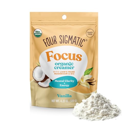 Four Sigmatic Focus Vanilla Coffee Creamer, 4.23 oz