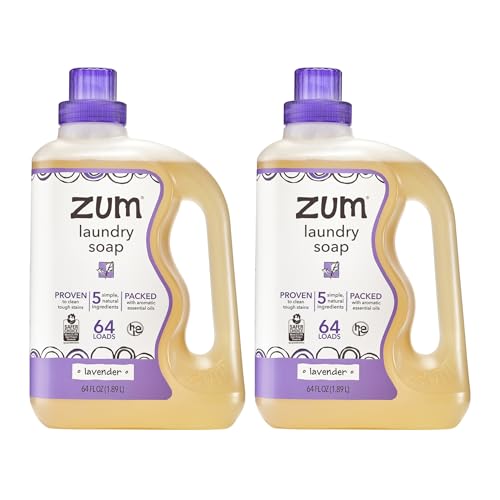Zum Laundry Soap, Lavender, 64 fl oz (Pack of 2)