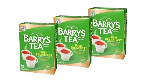 Barry's Tea Irish Breakfast Black Tea, 80 Count (Pack of 3)