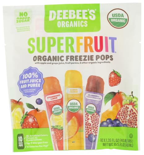 DeeBee's Organic Superfruit Freezer Pops, 13.5 fl oz
