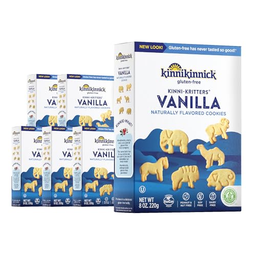 Kinnikinnick Gluten-Free KinniKritters Vanilla Animal Cookies, 8 oz (Pack of 6)