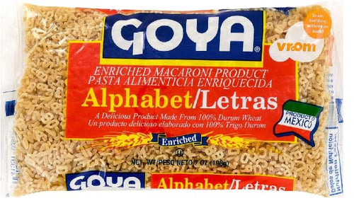 Goya Alphabet Pasta (Letras), 7 oz (Pack of 5)