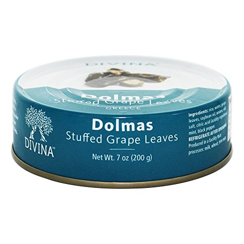 Divina Dolmas Stuffed Grape Leaves, 7 oz (Pack of 4)