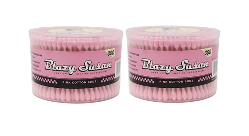 Blazy Pink Cotton Buds, 600 Count (Pack of 2)