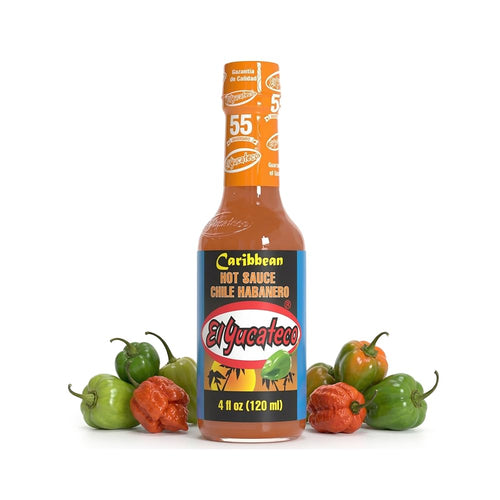 El Yucateco Caribbean Chile Habanero Hot Sauce, 4 oz