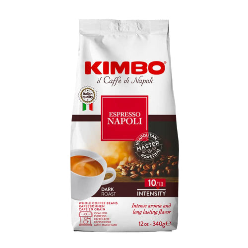 Kimbo Napoli Original Whole Bean Coffee, Dark Roast, 12 oz