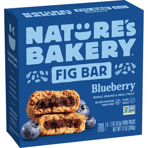 Nature's Bakery Blueberry Fig Bars, 2 oz (Pack of 6)