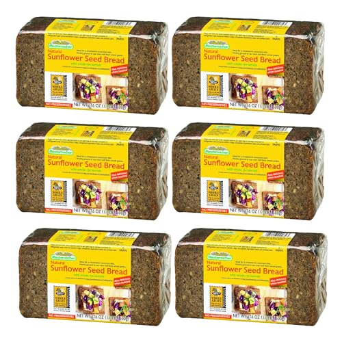 Mestemacher Natural Sunflower Seed Bread, 17.6 oz (Pack of 6)