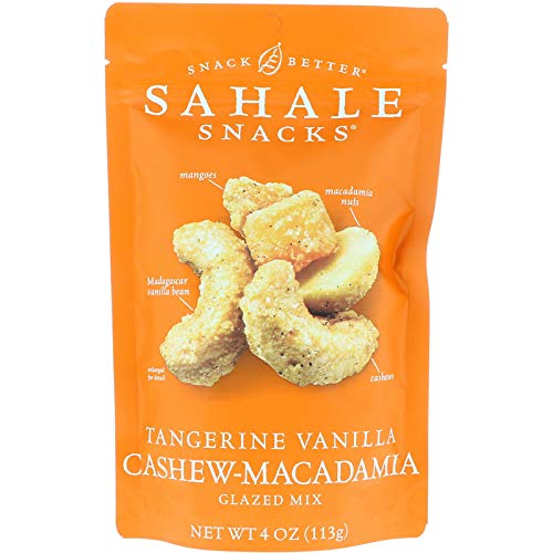 Glazed Mix Tangerine Vanilla Cashew-Macadamia, 4 oz (Pack of 2)