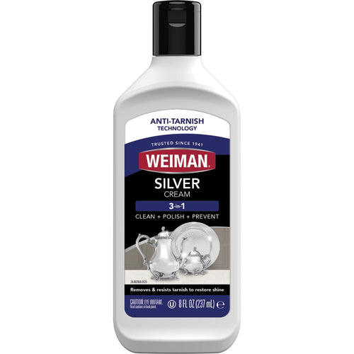 Weiman Silver Cream Cleaner 3-in-1, 8 fl oz