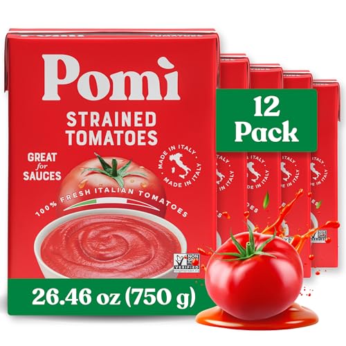 Pomi Strained Tomatoes, 26.46 oz (Pack of 12)