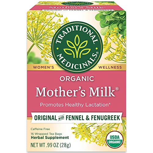 Traditional Medicinals Organic Mother's Milk Herbal Tea, 16 Tea Bags