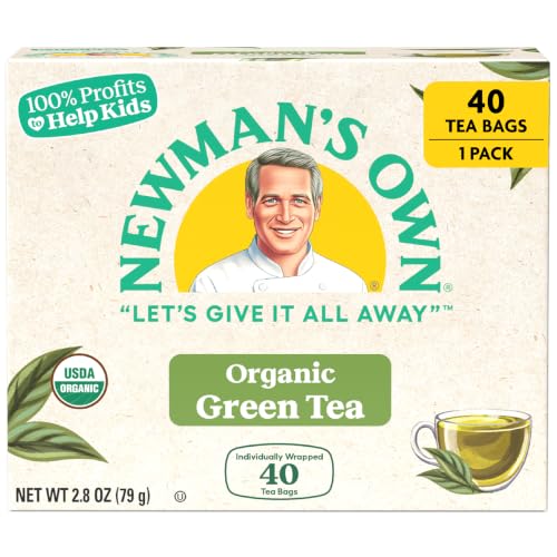 Newman's Own Organics Organic Royal Green Tea, 40 Count