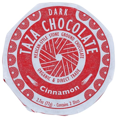 Taza Chocolate Organic Mexicano Disc, 50% Dark Chocolate Cinnamon, 2.7 oz