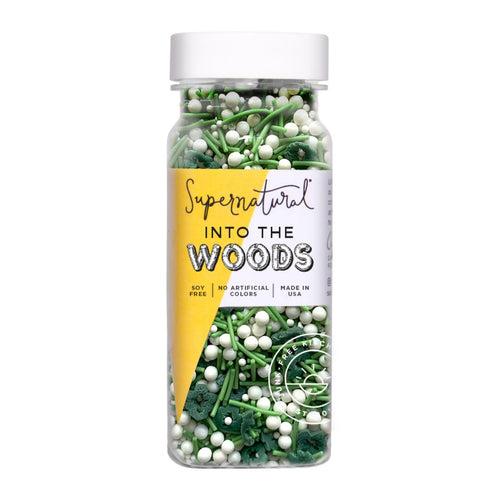 Supernatural Into the Woods Sprinkles, Dye-Free Vegan Confetti Mix, 3 oz