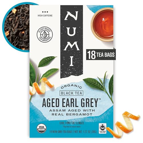 Numi Organic Aged Earl Grey Tea, 18 Count