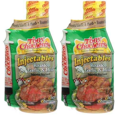 Tony Chachere's Roasted Garlic & Herb Marinade with Injector, 17 oz (Pack of 2)